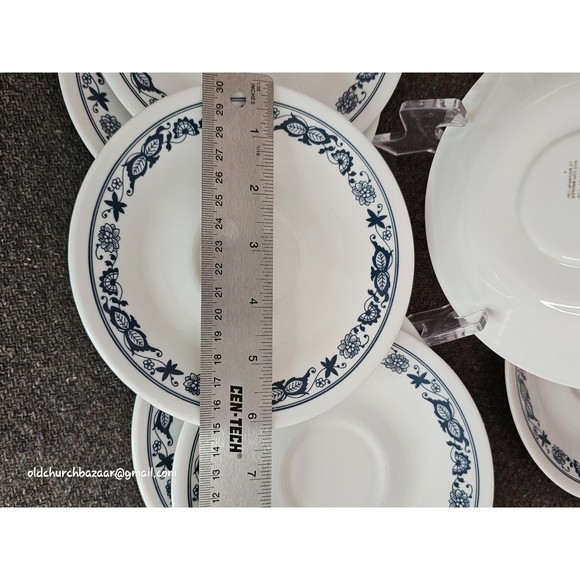 8pcs-Saucers Old Town Blue Onion Corelle 6.25" - Picture 3 of 8